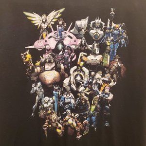 Overwatch Characters Official Blizzard T-Shirt - L